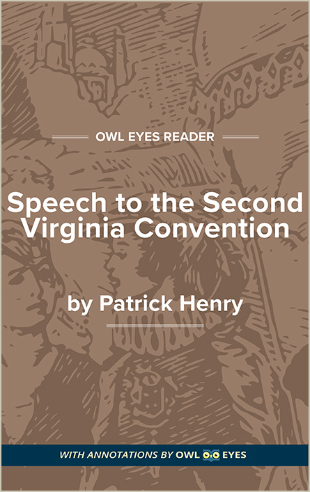 Speech to the Second Virginia Convention Cover Image