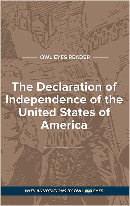 The Declaration of Independence of the United States of America Cover Image