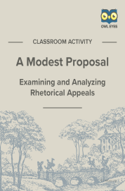 Cover image for A Modest Proposal Rhetorical Appeals Activity