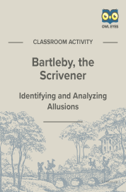 Cover image for Bartleby, the Scrivener Allusion Activity