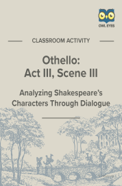 Cover image for Othello Act III, Scene III Dialogue Analysis Activity