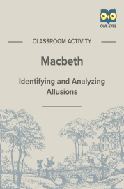 Cover image for Macbeth Allusion Activity