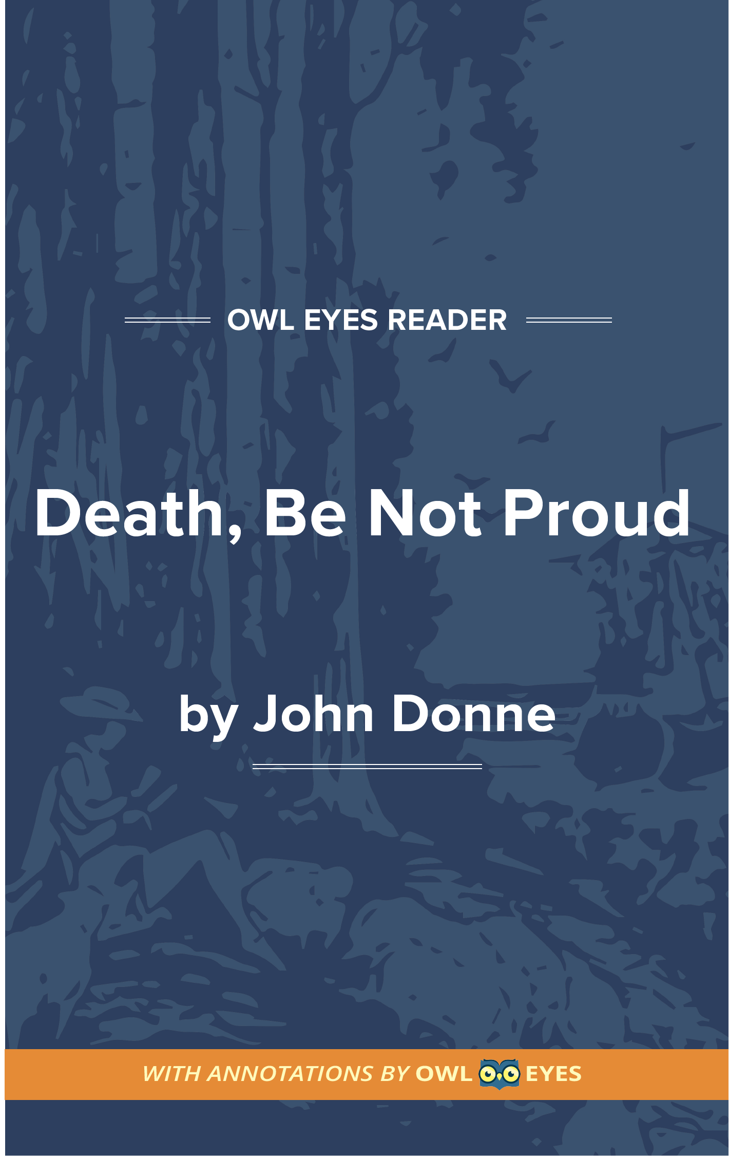 Death Be Not Proud Cover Image