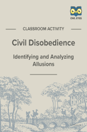 Cover image for Civil Disobedience Allusion Activity