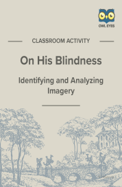 Cover image for On His Blindness Imagery Activity