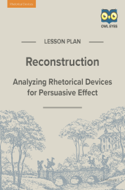 Cover image for Reconstruction Rhetorical Devices Lesson Plan