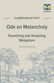 Cover image for Ode on Melancholy Metaphor Activity