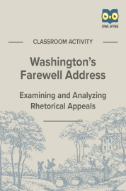 Cover image for Washington's Farewell Address Rhetorical Appeals Activity