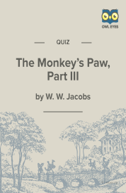 Cover image for The Monkey's Paw Part 3 Quiz