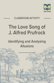 Cover image for The Love Song of J. Alfred Prufrock Allusion Activity