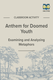 Cover image for Anthem for Doomed Youth Metaphor Activity