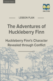 Cover image for Huckleberry Finn Character Analysis Lesson Plan